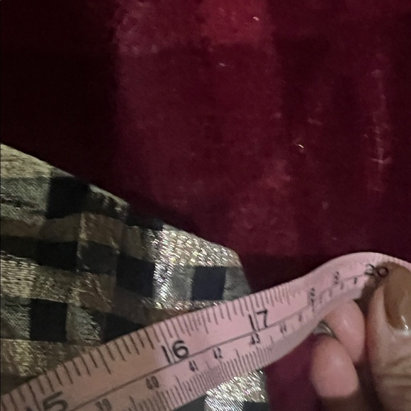 J. Crew Factory Black and Gold Metallic Checkered Mini Dress - Picture 7 of 9